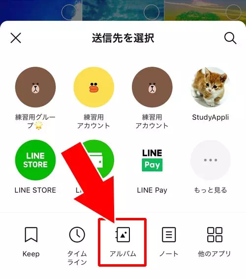 複数枚の写真保存|LINEの写真をアルバムに保存する方法!複数枚の写真をまとめて保存できます