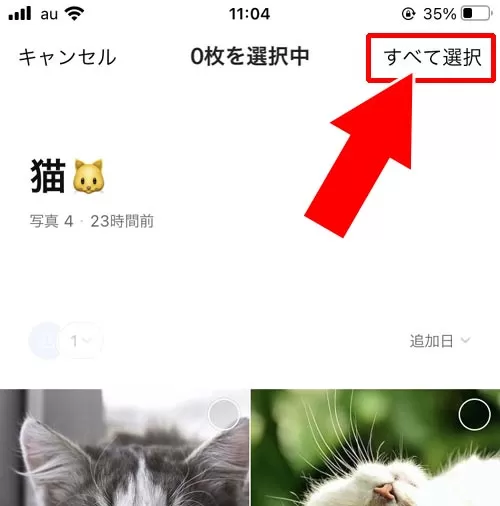 アルバムの写真を一括削除する(アルバムは残す)|LINEアルバムの削除方法!写真の一括削除や複数削除などやり方まとめ