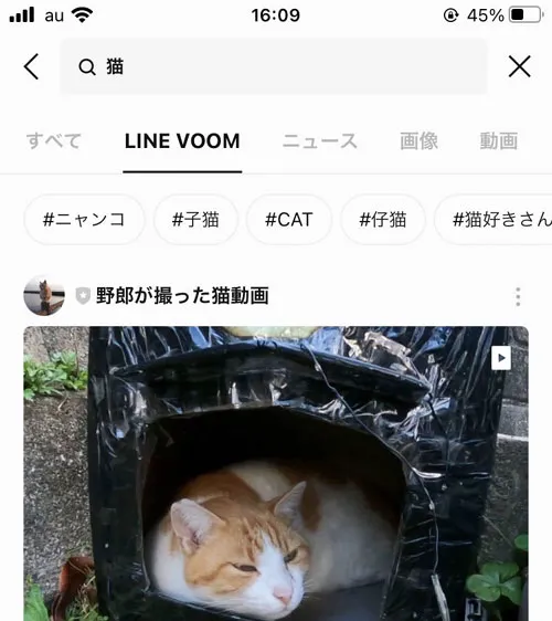VOOMで動画を検索する|LINE VOOMとは?VOOMの投稿や削除、フォローなど使い方まとめ