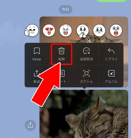 自分のトーク画面だけ写真削除する方法|LINEトークで送信した写真・画像の削除方法!相手側から削除できないケースもあります