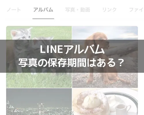 LINEアルバムの保存期間はいつまで?保存期限で写真が消える事はないです