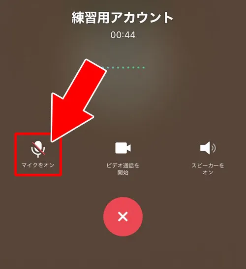 LINE電話(通話)の画面からミュート設定をする|LINE電話(通話)でミュートのやり方!ミュートするとどうなるのかも解説